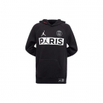 Jordan X PSG Bendradarbiavimas Vaikams Vienspalvis Spausdintas Logotipo Raidės Gobtuvukas Vaikų gobtuvukai Juoda 956618-023 XL