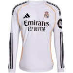 Adidas Real Madrid 25-26 Gerbėjų Versija Namų Apvalia Kaklo Madingi Mink&scaron;ti Sportiniai Ilgomis Rankovėmis Futbolo Mar&scaron;kinėliai Vyrams Vir&scaron;utiniai Drabužiai JN8884 3XL