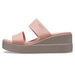 Crocs Brooklyn Wedge Lengvi basutės Moteri&scaron;kos basutės &Scaron;viesiai rožinės 206219-6RL 39-40