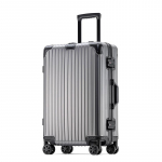 Aliuminio-magnio lydinio rankinis lagaminas, unisex vežimėlio bagažo krep&scaron;ys, visi&scaron;kai metalinis kelioninis lagaminas, patvarus ir stilingas dizainas 20 inch