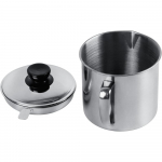 &Scaron;oninės riebalų talpykla virtuvės aliejaus talpykla su sieteliu, skirta mėsos kepimo aliejui ir kepimo riebalams laikyti