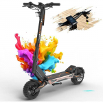 KuKirin T3 - Elektrinis paspirtukas - 800W variklis - 48V 15.6Ah baterija - Maks. 45 km/h - 10'' padangos - 55KM nuvažiuojamas atstumas - Juodas