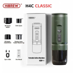 HiBREW Ne&scaron;iojamas espreso kavos aparatas automobiliui ir namams, kempingui, kavos ruo&scaron;imo aparatas, tinka Nespresso, Dolce kapsulėms, maltai kavai H4C H4C Classic žalia