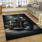 Motokroso Modernus retro Motociklo Kilimas Kilimėlis Miegamajam Svetainei Namų Sofos Dekoravimui, Vaikų Žaidimų Didelis Dekoratyvinis Grindų Kilimėlis 120*160cm