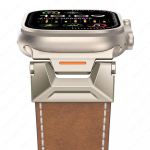 Prabangus natūralios odos dirželis Apple Watch Ultra 3 49mm Apyrankė iWatch Series 11 10 9 8 46mm 45mm se 6 5 44mm Correa Dirželis 38mm 40mm 41mm