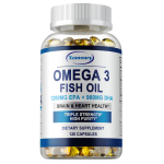 Auk&scaron;čiausios kokybės Omega-3 žuvų taukų kapsulės, praturtintos EPA 1200mg + DHA 900mg, skatina smegenų, &scaron;irdies ir akių sveikatą bei stiprina imunitetą. 120