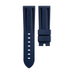 Auk&scaron;tos kokybės fluororatinio kaučiuko mink&scaron;ta FKM guminė laikrodžio apyrankė Panerai diržo priedams PAM111/441 Laikrodžio apyrankėms 22mm 24mm 26mm Sagtis su kai&scaron;čiu 26-22mm&Without Buckle tamsiai mėlyna spalva