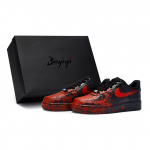 Nike Air Force 1 07 811 Gamyba, Gotikinė kraujo dėmė, Speciali batų dėžutė Žemi batai Skeitbordistų batai Unisex Juodi Raudoni CW2288-001(Team80-S-BOX) 40