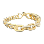 Swarovski madinga avangardinė moteri&scaron;ka apyrankė, auksinė 5641318 S
