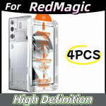 4 vnt. ekrano apsauga ZTE Nubia Redmagic Red Magic 8/8S/9/9S/10/10S/5G, 9H grūdintas stiklas, pilnas padengimas nuo kra&scaron;to iki kra&scaron;to, pro plėvelė ZTE nubia RedMagic 9 Pro