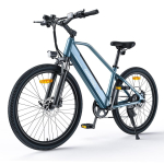 HillMiles MileTrail 1 Elektrinis dviratis: 120 km PAS nuvažiuojamas atstumas, Hidrauliniai stabdžiai, 26 padangos, 250 W variklis - Važinėjimui mieste ir kalnuose mėlyna