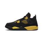 Air Jordan 4 Retro PS Thunder 2023 Vaikų sportbačiai Juodi Turas-Geltoni BQ7669-017 31