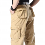 Cargo Pants Vyri&scaron;ki medvilniniai kombinezonai lauko darbo kelnės Didelio dydžio žygio kelnės 28 chaki