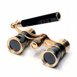 Originalios Prekės Briti&scaron;ki Retro Operos Žiūronai HD Ne&scaron;iojami Ki&scaron;eniniai Žiūronai su Rankena Visas Metalas Koncertui Handle-Black juoda