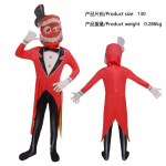 Pomni Cosplay Kostiumas Klouno Uniforma Anime Nuostabus Skaitmeninis Cirko Vaidmenų Žaidimas Helovino Karnavalo &Scaron;ventė I&scaron;galvotas Drabužis Moterims 130&Amaze Digital Circus red