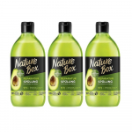Nature Avokadų kondicionierius Atstatomasis Nature Box Avokadų aliejaus kondicionierius Dėžutė Aliejus 3 vnt 385 ml black
