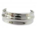 Bague Tungstene 'High Tech' Gris M&eacute;tal 62 pilka