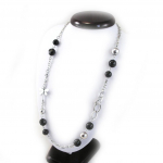 NOA [G0529] - Collier Cr&eacute;ateur 'Milwaukee' noir juoda