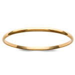 Les Tr&eacute;sors De Lily [J9353] - Bracelet Plaqu&eacute; Or 'Demi-Jonc' dor&eacute; - 62 mm 4 mm