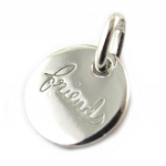 Les Tr&eacute;sors De Lily [N3409] - Pendentif Argent 'Friends' argent&eacute; (rhodi&eacute;) sidabras