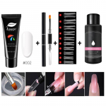 Limegirl 15ml/4vnt polietileno gelio rinkinys Greitas statybinis gelis nagų priauginimui Poligelio rinkinys Nagų dailė nagams priauginti Slip Solution