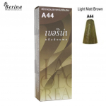 BERINA PLAUKŲ COLOR CREAM Permanent Dye A1-A47 60 g. &ndash; Tajų A44 Light Matt Brown