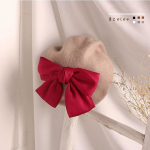 Rudeninė žiemos beretė vaikams Didelis lankas vaiki&scaron;kos kepuraitės kepuraitės mergaitėms kepuraitės mergaitėms kepuraitės kūdikiams kūdikių aksesuarai 2&ndash;5 m. chaki