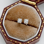 Gica Gema 925 Sterling Silver Classic Four Claw 3/4/5mm Morsonite auskarai Kar&scaron;tai parduodami auskarai moterims Puikaus temperamento papuo&scaron;alų dovana 925 Silver balta