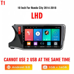 icreative Skirta Honda City 2014 2015 2016 2017 2018 Car Radio Multimedia Blu-ray QLED Navigator Auto GPS No 2 Din DVD