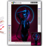 5D &bdquo;pasidaryk pats&ldquo; deimantinis siuvinėjimas &bdquo;Cyberpunk&ldquo; seksualus menas, tapyba deimantais, mozaikos namų dekoravimas Full Round 20X30CM