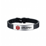 Medicinos įspėjimo ID apyrankė diabetikams ASTMA Star of Life Reguliuojama apyrankė vyrams Moterims skubios pirmosios pagalbos raudona įspėjamoji apyrankė EPILEPSY