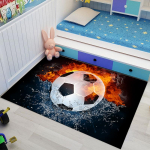 Futbolo kilimas svetainei Namų apdaila Miegamojo prie lovos Didelio ploto kilimėliai Neslystantis poilsio kilimėlis Vaikų kambario kilimas 40cm x 60cm