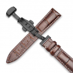 Laikrodžio apyrankė 18mm 19mm 20mm 21mm 22mm 24mm Calf Natūralios odos laikrodžio apyrankė Alligator grūdėta laikrodžio dirželis, skirtas Tissot Seiko 17mm
