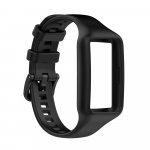 Silikoninis dirželis, skirtas Huawei Band 7 6 apyrankės apyrankei, skirtas Huawei Honor Band 6 integruotas + dėklas juoda
