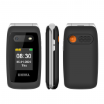 V202T dvigubo ekrano apverčiamas telefonas, dideli mygtukai 1450 mAh baterija, skubios pagalbos i&scaron;kvietimo žibintuvėlis, dviguba SIM kortelė Bluetooth 4G mobilusis telefonas juoda
