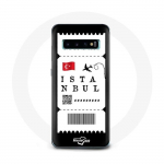 Coque pour Samsung Galaxy S10 Plus Billet d'avion Istanbul Turquie