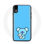 Coque pour Iphone X Bangtan BTS BT21 Koya RM Fond Bleu