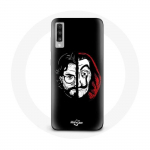 Coque pour Samsung Galaxy A70 La casa de papel El Profesor Masque Split