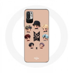 Coque pour Xiaomi Redmi Note 10 5G BTS TinyTAN Animation Affiche RM Jin Suga J-Hope Jimin V Et Jungkook