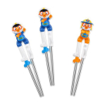 Edison Policijos ir Prie&scaron;gaisrinės apsaugos Pororo Nerūdijančio Plieno Korekciniai Valgymo Pagaliukai 2 Lygis De&scaron;inė Rankena, Policija + Policija + Prie&scaron;gaisrinė Apsauga, 1 rinkinys