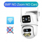 2024 m. Nauja 9MP 4K trijų objektyvų WiFi IP kamera lauke, 8x priartinimas, dvigubi ekranai PTZ kameros Ai automatinis stebėjimas CCTV saugos kamera iCSee programa 6MP No Zoom No Card