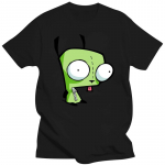 Unisexs drabužiai Gir - Hoodie (Užpuolikas Zimas) Mar&scaron;kinėliai Invader Zim mar&scaron;kinėliai &scaron;uo robotas slapyvardis nicktoons animacinių filmų animacinių filmų scena 2000-ųjų inva 4XL