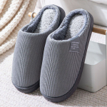 &Scaron;iltos neslystančios medvilninės &scaron;lepetės poroms, skirtos naudoti namuose Size 44-45 (for 43-44 foot)