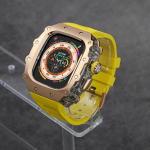 Klasikinis prabangus modifikavimo rinkinys Apple Watch Ultra 2 49mm nerūdijančio plieno korpusas IWatch 9 8 7 6 45mm 44mm kri&scaron;tolinis mygtukas sportinis dirželis 987654SE 44 45mm