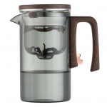 520/720/900 ml stiklinis arbatos puodas su infuzatoriumi medine rankena, kar&scaron;čiui atspari, be la&scaron;ėjimo snapelis, vandens atskyrimo arbatinukas Lengvai valomas arbatos virdulys &scaron;altai M