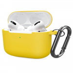 AirPods Pro 3 kartos silikoninis ausinių dėklas su alpinizmo karabinu Airpods pro with packaging
