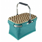 Lauko didelės talpos pikniko krep&scaron;ys ne&scaron;iojamas ir sulankstomas rankinis izoliacinis krep&scaron;ys, stovyklavimo izoliacinis krep&scaron;ys, &scaron;altį izoliuojantis krep&scaron;ys