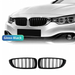 Anglies pluo&scaron;to F32 inkstų grotelės F33 F36 F80 M3 F82 M3 F83 M4 ABS priekinio buferio lenktyninės grotelės BMW 4 serijos 428i 440i 435i 2013+