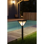 Lanterne solaire inox verre perl&eacute; 25 lumens blanc chaud - GALIX