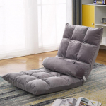 Tatami Sofa Sulankstoma Atlo&scaron;o Sofa Kėdė Vieno Miegamojo Grindų Balkono Maža Sofa Kėdė Pagalvėlė Pilka